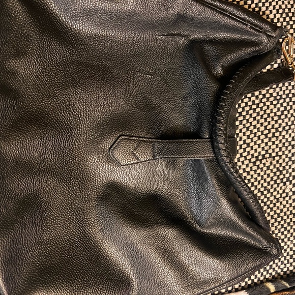 Black Leather Women's Bag - Picture 3 of 4